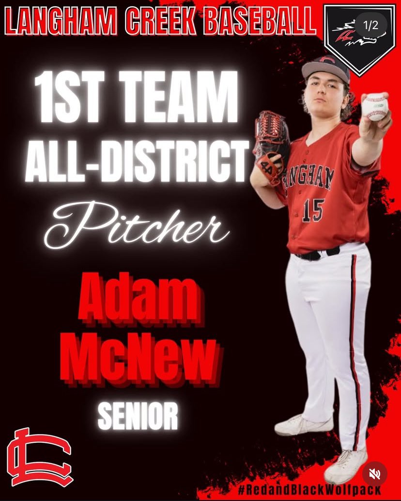 amcnew8's tweet photo. Honored to receive 16-6A 1st-Team All-District Honors! @CassityLand @LanghamBaseball @ackangaroosbsb https://t.co/M4XCqosoOG