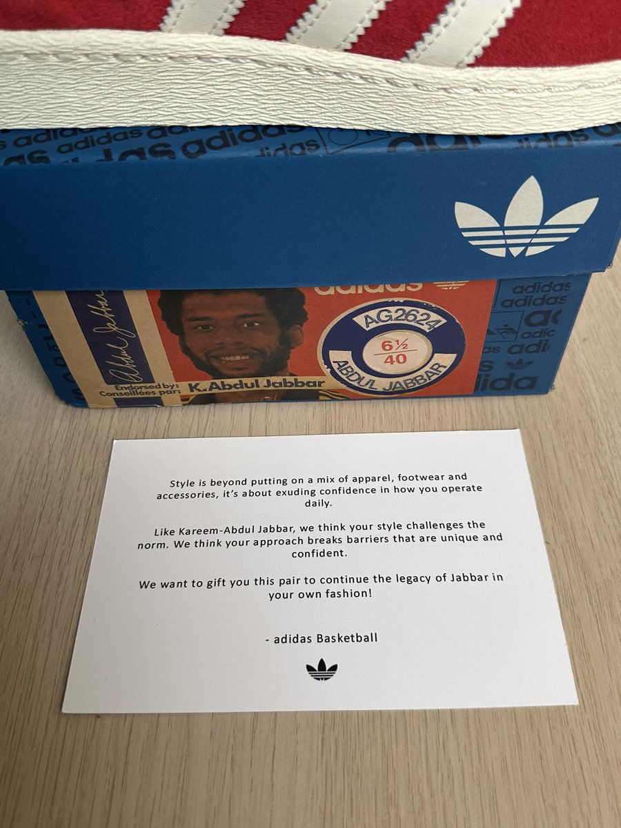 Looks like <a href="/adidasHoops/">adidas Basketball</a> is tired of seeing these <a href="/kaj33/">Kareem Abdul-Jabbar</a> kicks styled with the usual jeans, sweats and graphic tees 🤷🏽‍♀️

Got it, mission accepted! 🫡

Thank you Adidas for the challenge 😊

#Sneakers
