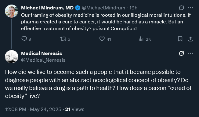 Madam Stakeholder (@mdmstakeholder) on Twitter photo <a href="/Medical_Nemesis/">Medical Nemesis</a> <a href="/MichaelMindrum/">Michael Mindrum, MD</a> Even if it is "cosmetic" & not "healthy," I assume many people would rather artificially be in normal-size range than too obese to sit in an airplane seat or take a walk around the block. No one is going to live forever no matter what he/she does, so might as well NOT be a blimp. <a href="/Medical_Nemesis/">Medical Nemesis</a> <a href="/MichaelMindrum/">Michael Mindrum, MD</a> Even if it is "cosmetic" & not "healthy," I assume many people would rather artificially be in normal-size range than too obese to sit in an airplane seat or take a walk around the block. No one is going to live forever no matter what he/she does, so might as well NOT be a blimp.