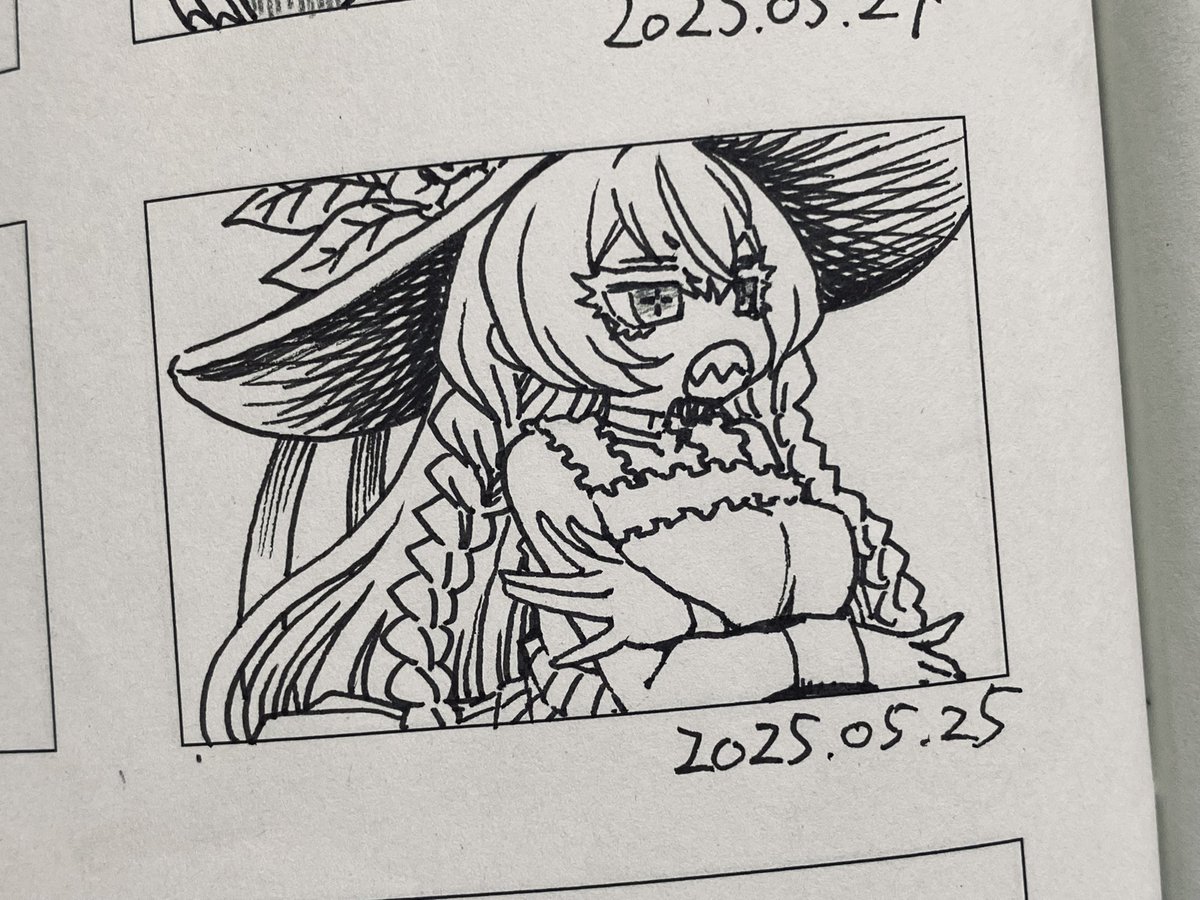 偏頭痛で気分悪いから命令者ちゃん描いて癒される 