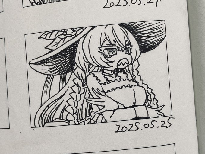 偏頭痛で気分悪いから命令者ちゃん描いて癒される 