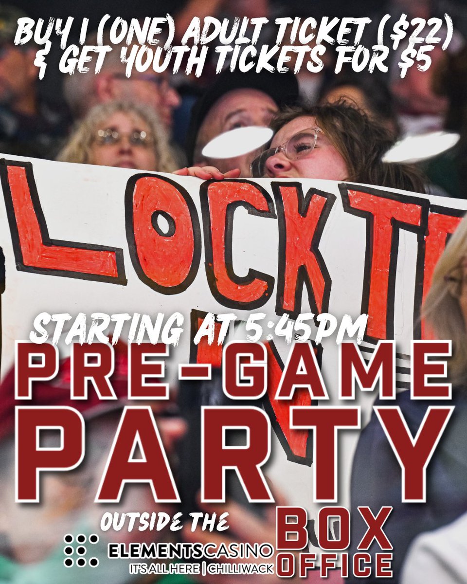 Join us outside the Box Office this Sunday for some family fun before the puck drops for game 6️⃣
🖍️ Poster-making station
🎨 Colouring pages for kids
🎯 Mini outdoor games
🖌️Face painting
🎶 Music, good vibes &amp; community spirit!
Starting at 5:45pm

🎟️ show.ps/l/e3de10f2/