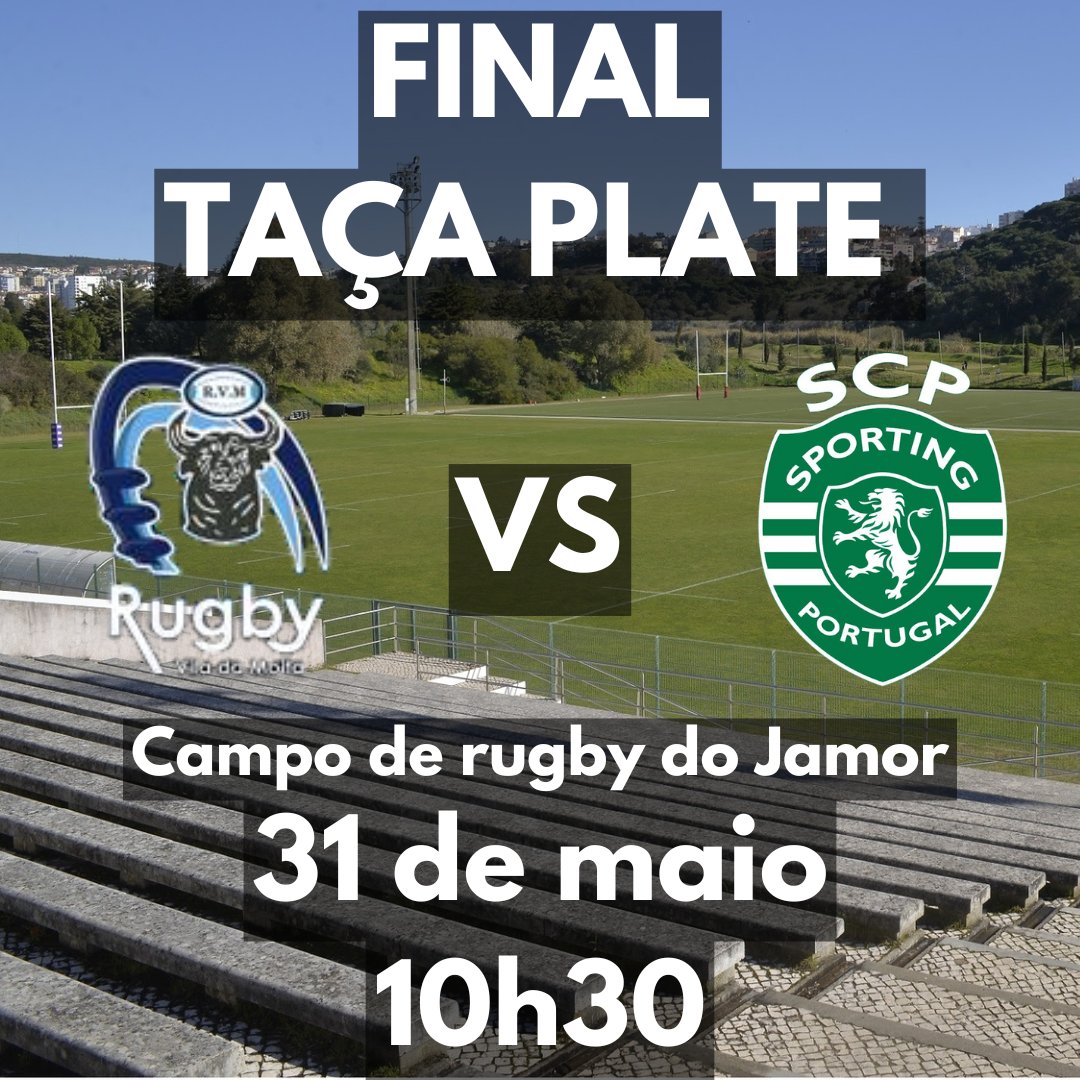 Dia 31 é dia de voltar ao Jamor!
Final da Taça Plate às 10h30
<a href="/RugbydoLeao/">Rugby do Leão</a>
<a href="/SCPModalidades/">Sporting CP - Modalidades</a>
<a href="/SportingCP/">Sporting CP</a>
<a href="/TORCIDAVERDE/">TORCIDA VERDE 1984</a>
<a href="/JuveLeoBoys_76/">JUVENTUDE LEONINA 1976</a>
<a href="/duxxioficial/">Directivo Ultras XXI</a>
<a href="/GeracoesSusp/">3 Gerações</a>
<a href="/JorgeEDDG/">Kurica</a>
<a href="/Renatorcunha/">Renato Ribeiro C.</a>
<a href="/TascaDoCherba/">A Tasca do Cherba</a>
<a href="/nunomourao/">Nuno Mourão</a>
<a href="/bancadadeleao/">Bancada de Leão🦁</a>
<a href="/nucleo_scp_bcl/">Núcleo Sporting Clube de Portugal de Barcelos</a>
<a href="/nunovalinhas/">Nuno Valinhas 🏆🏆🇳🇬</a>
<a href="/FisgasSS/">Turma do Fisgas</a>
<a href="/nunomourao/">Nuno Mourão</a>