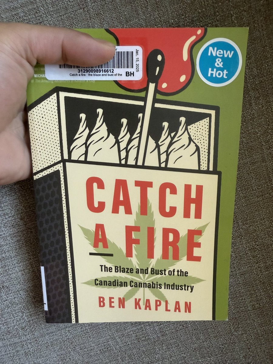 Echoing <a href="/picardonhealth/">André Picard</a> recommendation to buy <a href="/iRunningBen/">Benjamin Kaplan</a> excellent new book exploring the history of the creation &amp; development of the Canadian cannabis industry as the market has experienced a variety of opportunities &amp; challenges, which I reviewed for <a href="/BooksinFive/">Booksin5</a> below!

1/5