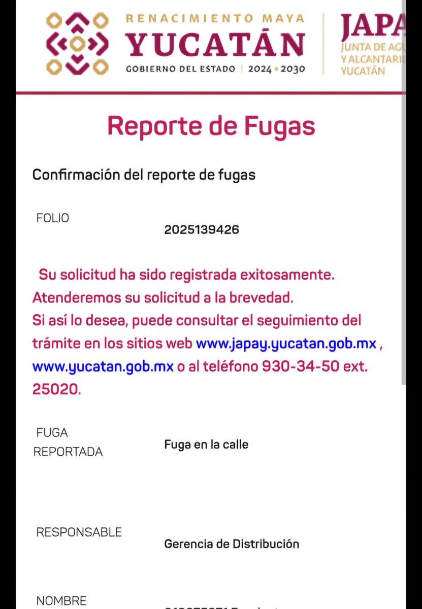 maurcicioeb's tweet photo. Reporte del 16 de abril 2025139426
Fuga en la calle desperdiciando agua y no han ido a. Checar en héroes calle 142 x 113 y 107 @FTorresRivas @huachodiazmena @JAPAYOficial @CeciliaPatronL https://t.co/wrsFX3mG77