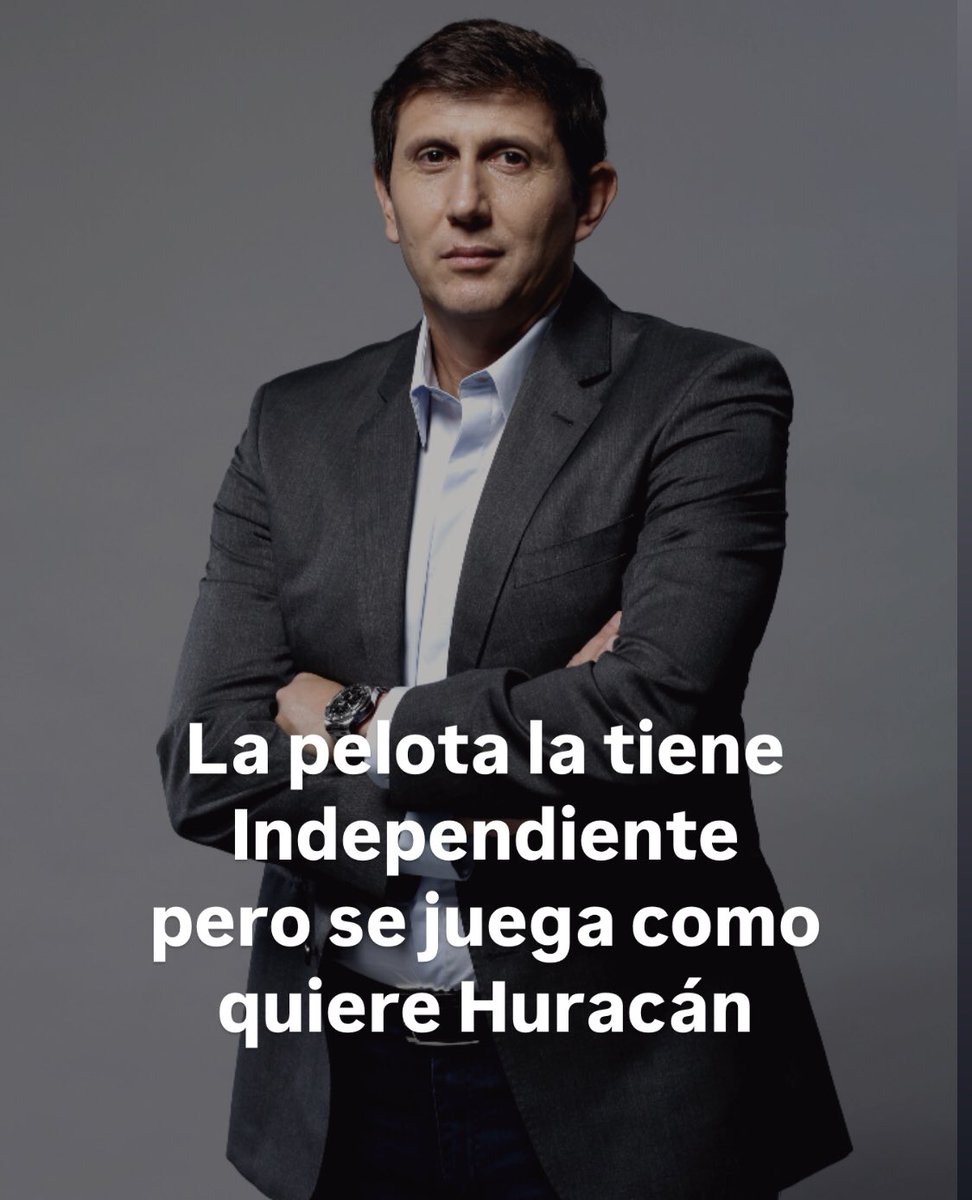 *estas sentado tranquilo, viendo el partido de Independiente vs Huracan*

Varsky: