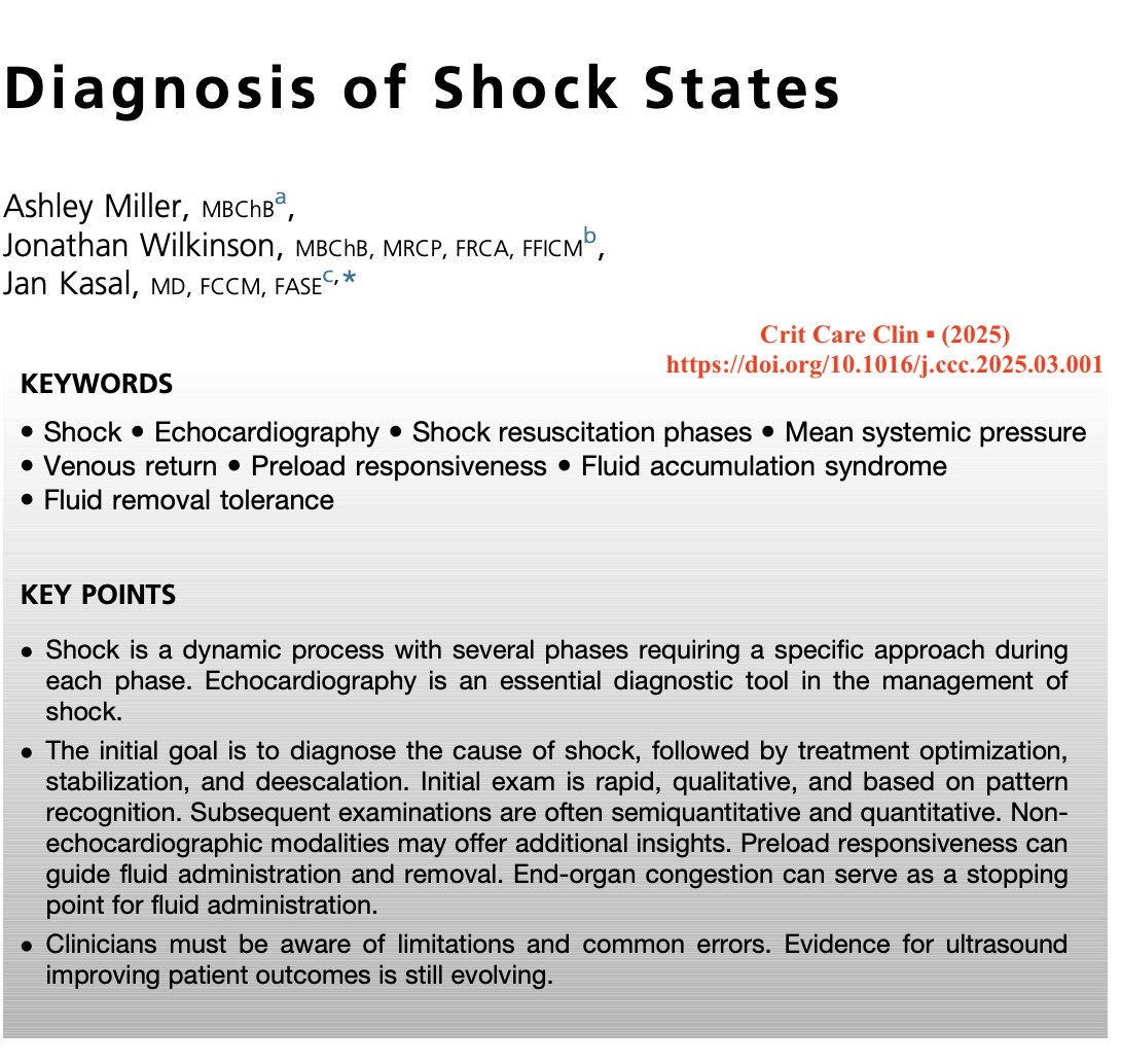 IMCrit (@im_crit_) on Twitter photo A great review by <a href="/icmteaching/">Ashley Miller</a>, <a href="/Wilkinsonjonny/">Jonny Wilkinson</a> and Dr Kasal discussing the use of #POCUS in the four phases of shock
BTW, nice blend of (patho-)physiology references & bedside applications! A great review by <a href="/icmteaching/">Ashley Miller</a>, <a href="/Wilkinsonjonny/">Jonny Wilkinson</a> and Dr Kasal discussing the use of #POCUS in the four phases of shock
BTW, nice blend of (patho-)physiology references & bedside applications!