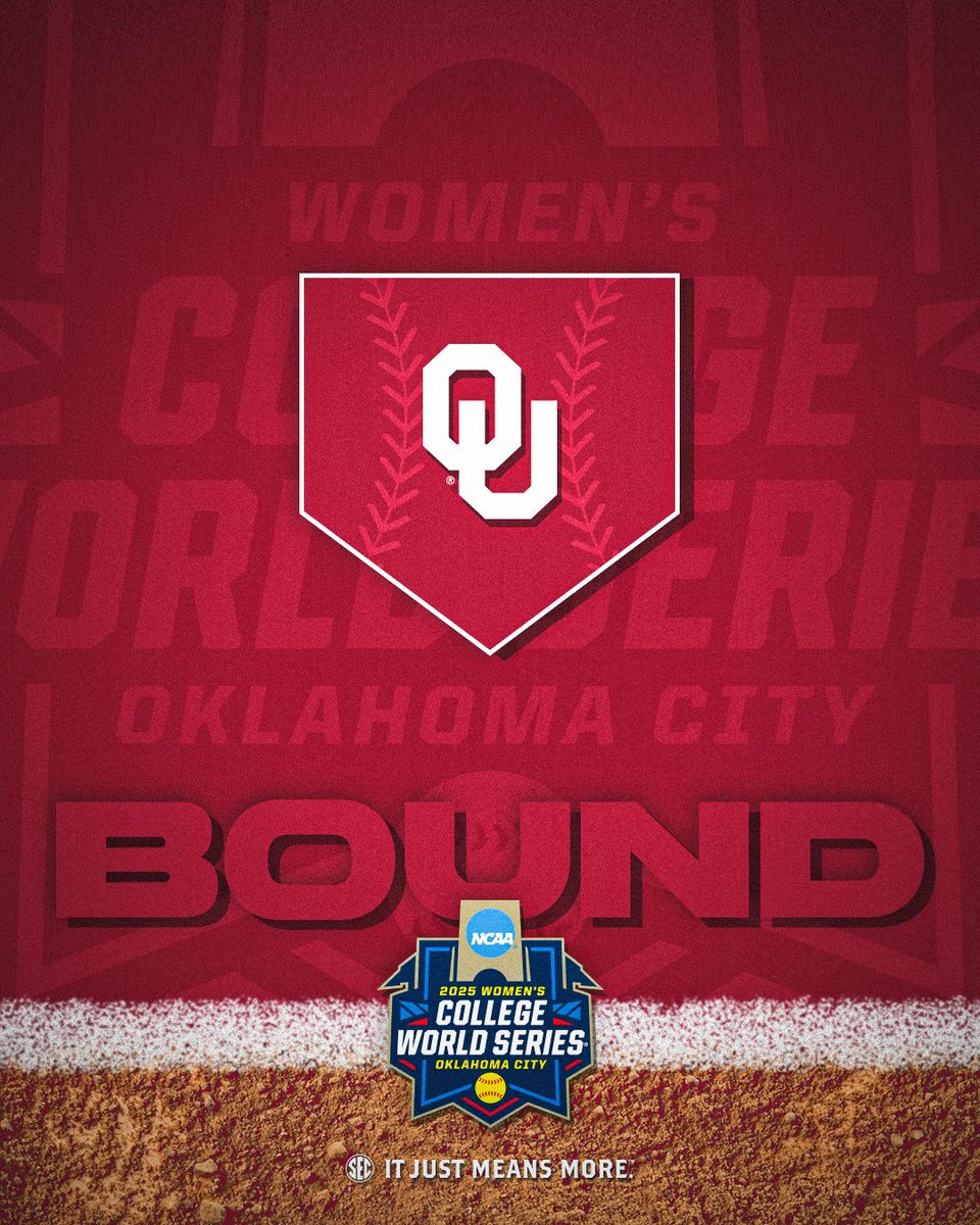 Southeastern Conference (@sec) on Twitter photo OKC BOUND ☝️
<a href="/OU_Softball/">Oklahoma Softball</a> advances to the program's 9th-straight Women's College World Series!
<a href="/NCAASoftball/">NCAA Softball</a> x #WCWS OKC BOUND ☝️
<a href="/OU_Softball/">Oklahoma Softball</a> advances to the program's 9th-straight Women's College World Series!
<a href="/NCAASoftball/">NCAA Softball</a> x #WCWS