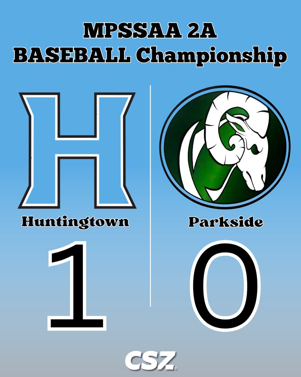 SIX scoreless innings and TWO hits from Trevor Robbins lead Huntingtown to a 1-0 win over Parkside and the 2A state title! 🏆⚾🔥