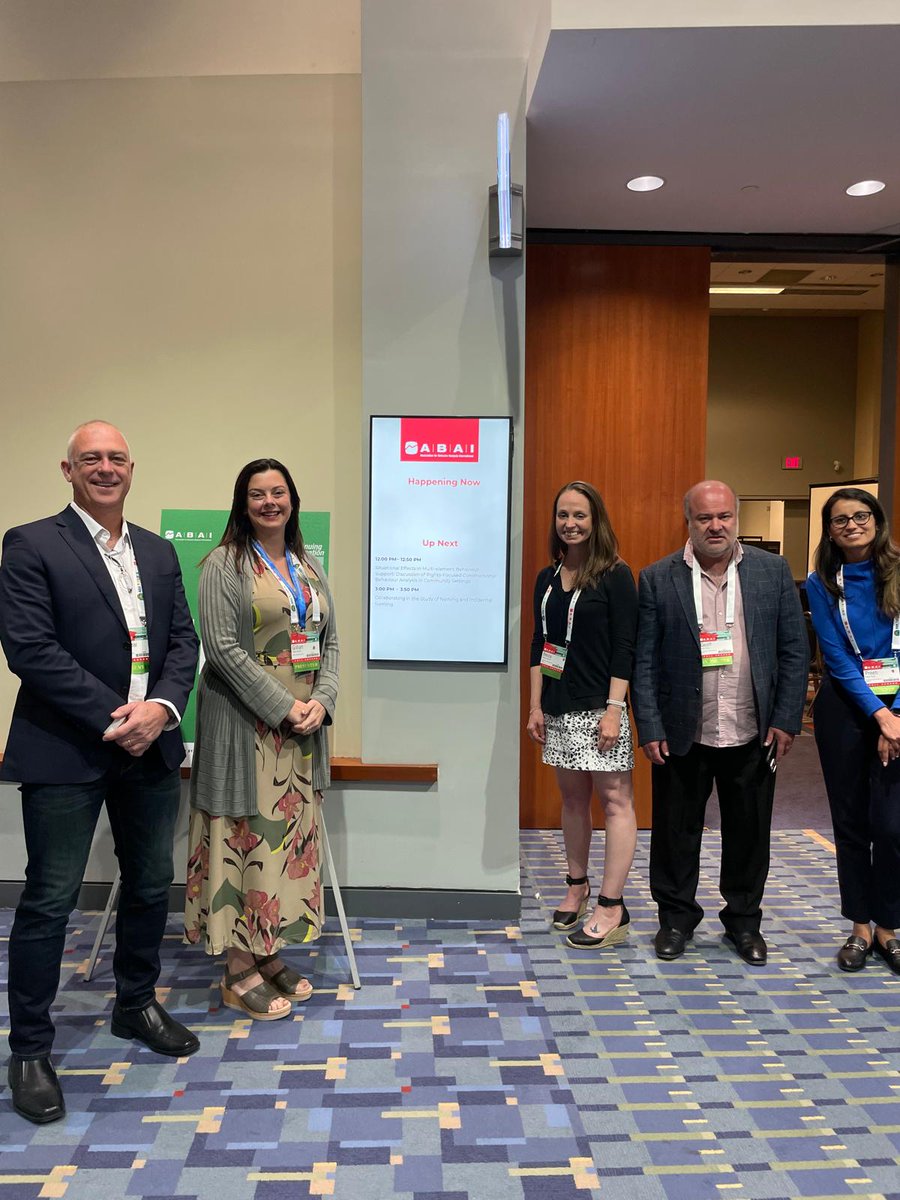A pleasure to share the podium again with Geoff Potter, Preeti Vogel, Becca Beights, PhD BCBA, and Matthew Spicer at the ABAI conference in Washington DC discussing Situational Effects in Multi Element Behaviour Support.