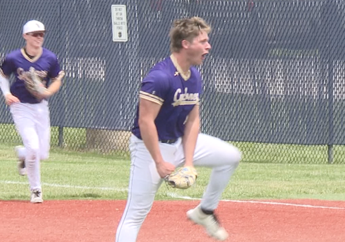 Channel1450com's tweet photo. Who threw a no hitter in a regional championship and hit a two run home run? 

Andy Antonacci did!

SHG beats QND to punch their ticket to sectionals
https://t.co/cJdlFQo2rL https://t.co/3fTQf7j8l0