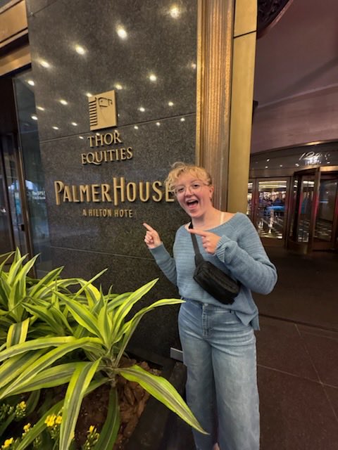 At the NCFL Grand National Tournament in Chicago, Caitlynn Palmer is in Octofinals  of Oral Interpretation of Literature!    Competition continues tomorrow at 8:30 a.m.  🔥❤️🔥❤️🔥