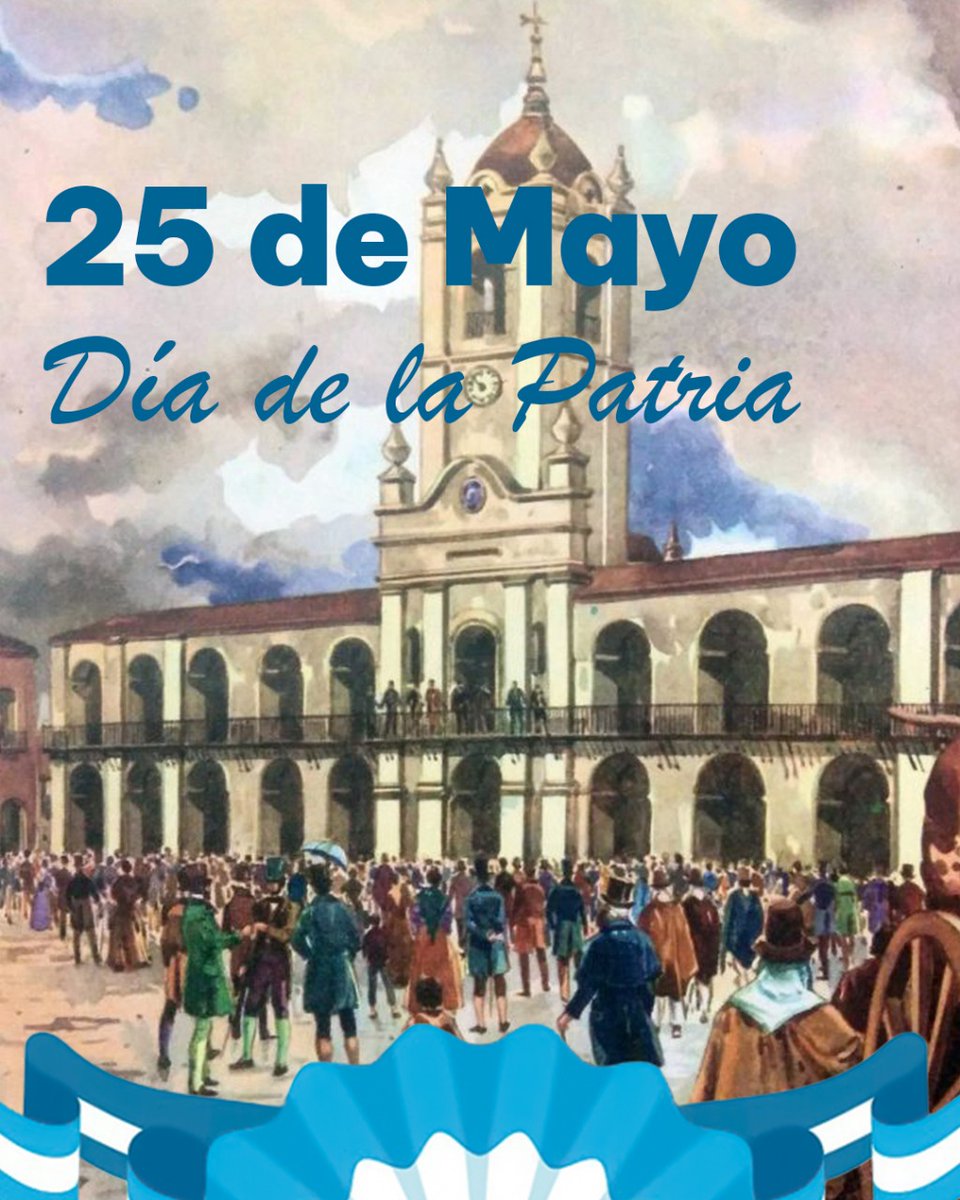 En este nuevo aniversario recordemos lo que nos une como pueblo y renovemos el compromiso de una Patria Inclusiva y Federal.

Reafirmamos nuestra voluntad de construir un país con más producción, desarrollo y trabajo.

¡Feliz Día de la Patria!

#25deMayo