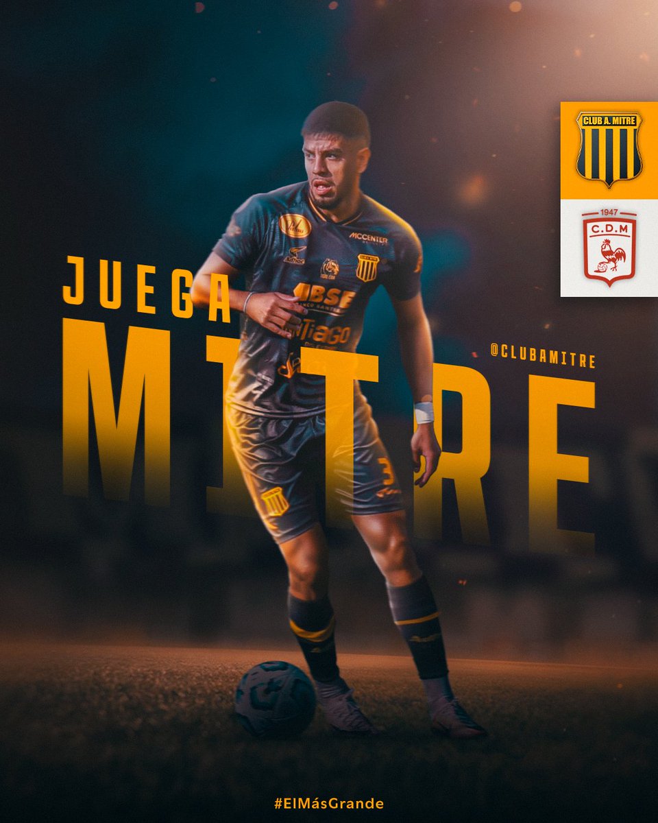 ¡HOY JUEGA #MITRE! 🖤💛🖤
 
#TodosJuntos💪🏻
#PrimeraNacional
#VamosMITRE⚫🟡⚫
#ElMásGrande 👊🏻
#clubamitre
