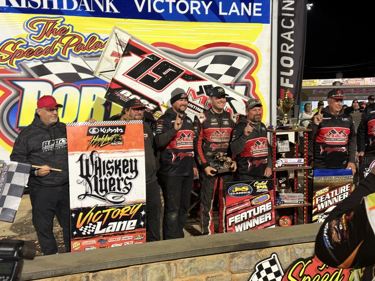 Make it 5️⃣ career trips to @WhiskeyMyers Victory Lane for @BMRacing19!

The Murray-Marks Motorsports #19 is the fifth different multi-time winner in 2025 with @Kubota_USA High Limit Racing.