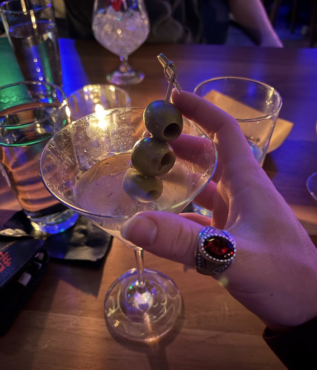 I knocked over this martini five minutes later
