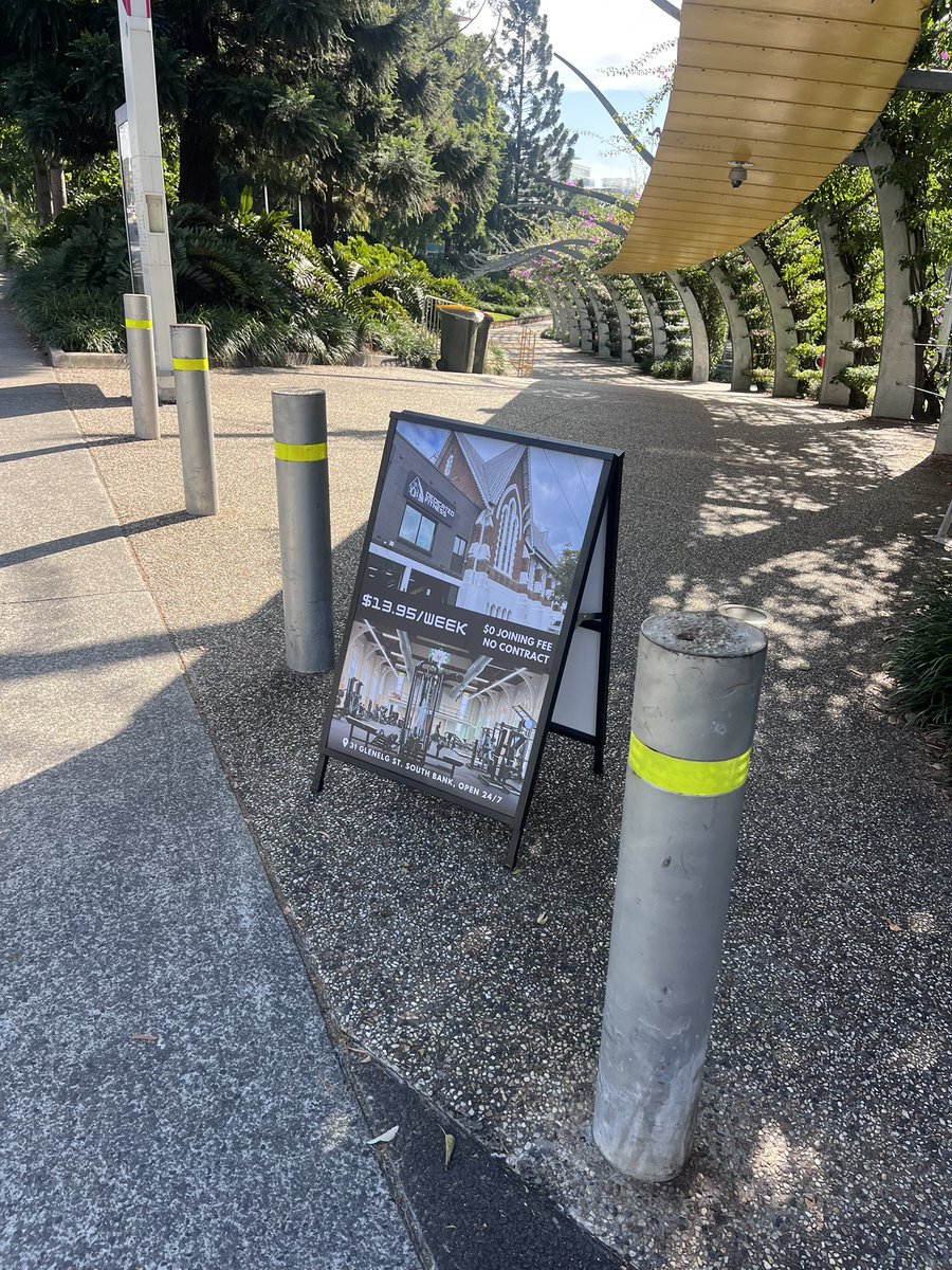 Hey <a href="/brisbanecityqld/">Brisbane City</a> team 
Is it allowed to place advertising boards on pedestrian pathways. Locations: corner of the Griffith Film School