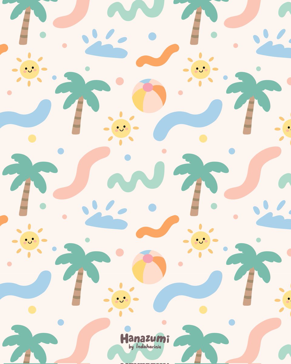 indaharinie_'s tweet image. My summer weekend into a cutie doodle! Gotta this idea from visiting a beach that I loved to 🩵
Sounds great to spread this idea into patterns that you can buy on my spoonflower because why not!
Fresh drop and grab it now 🏝️🏖️🌞
#summer #summerpattern #patterndesign #patterns