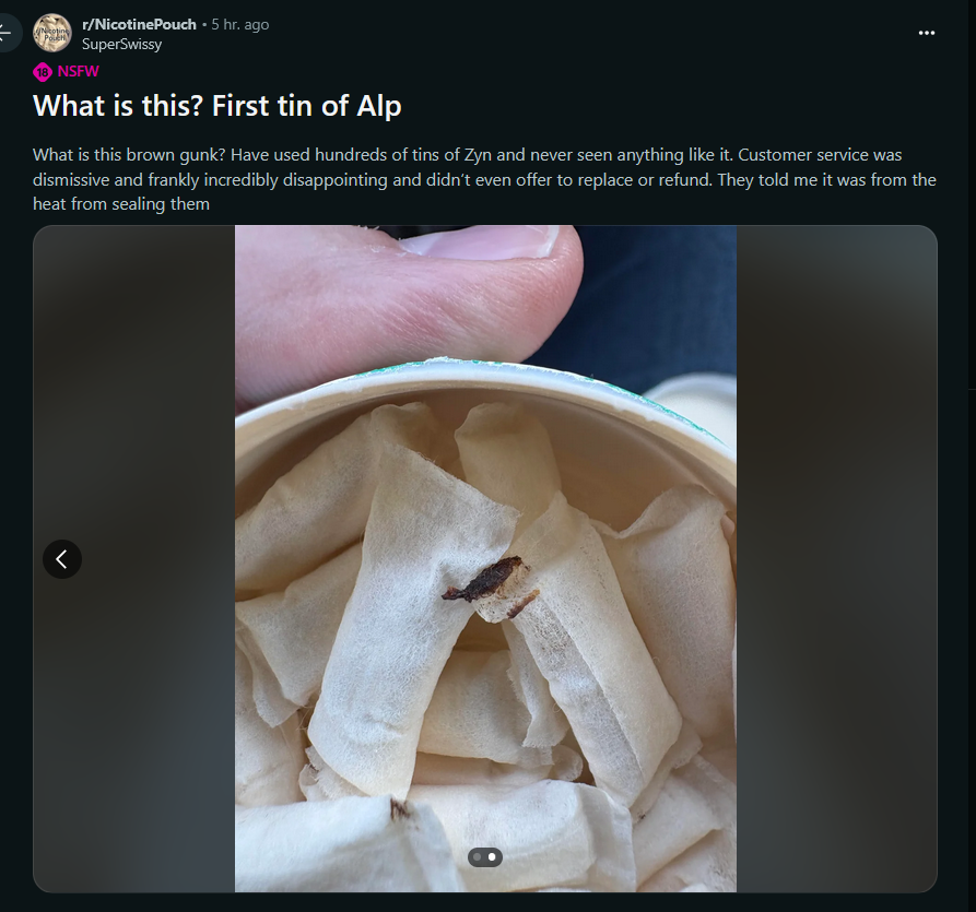 somebody found shit on their alp pouches