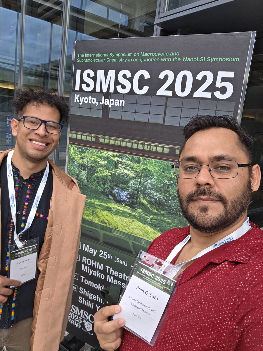 We are ready for <a href="/ISMSC2025/">ISMSC2025, Kyoto</a> <a href="/PZ_Lucio/">Lucio Peña Zarate</a> members of <a href="/JorgeTiburcioB/">Jorge Tiburcio</a>'s group