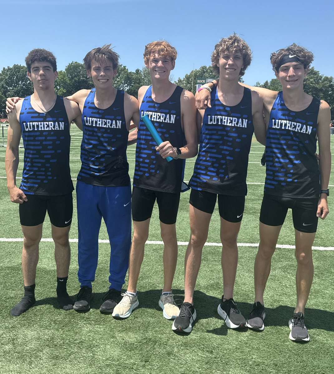 Way to go boys 4x800m relay!!  Your 3rd place finish secures you an advancement to state!!!
