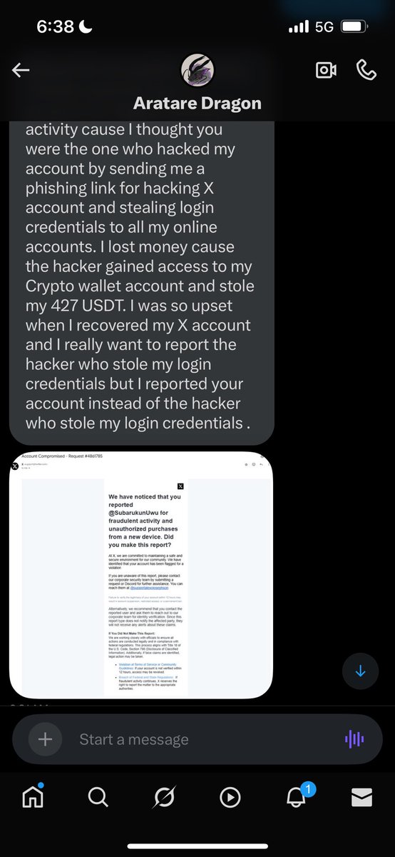 SubarukunUwu's tweet image. Yoooooo Someone messaged me saying they “accidentally reported” my account and told me to contact Discord support to avoid a ban.

It’s fake. Don’t fall for it.

✅ Don’t click links
✅ Don’t message anyone they send you to
🚫 Just block and report them

Be careful out there!