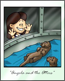 BackyardAngela's tweet image. Day 52. Angela and The Otters. (Backyard Football 2004.)