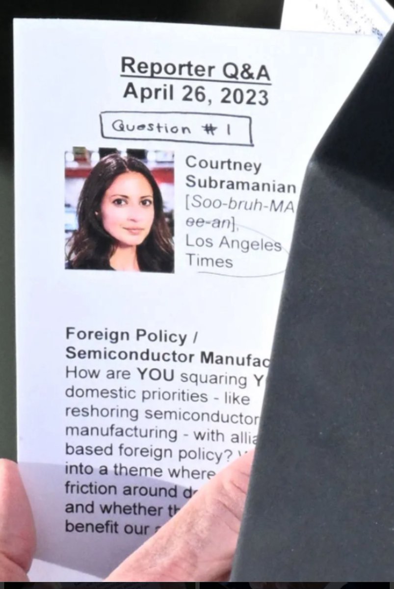 Here's a fun one. Where are Joe Biden's notecards?