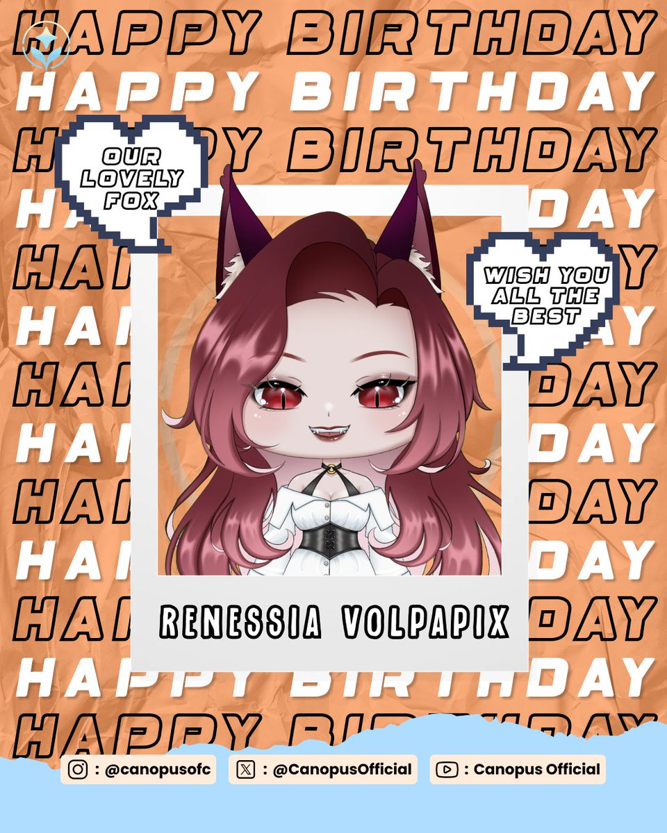 Happy Birthday Our Lovely Red Fox <a href="/renessiavol/">Renessia Volpapix 🦊❤️ | OPEN COMMISSION</a> ❤️
Semoga apapun yang diimpikan Rene bisa terwujud di tahun ini. Jangan lupa untuk selalu support Rene ya teman-teman semuanya ✨✨✨