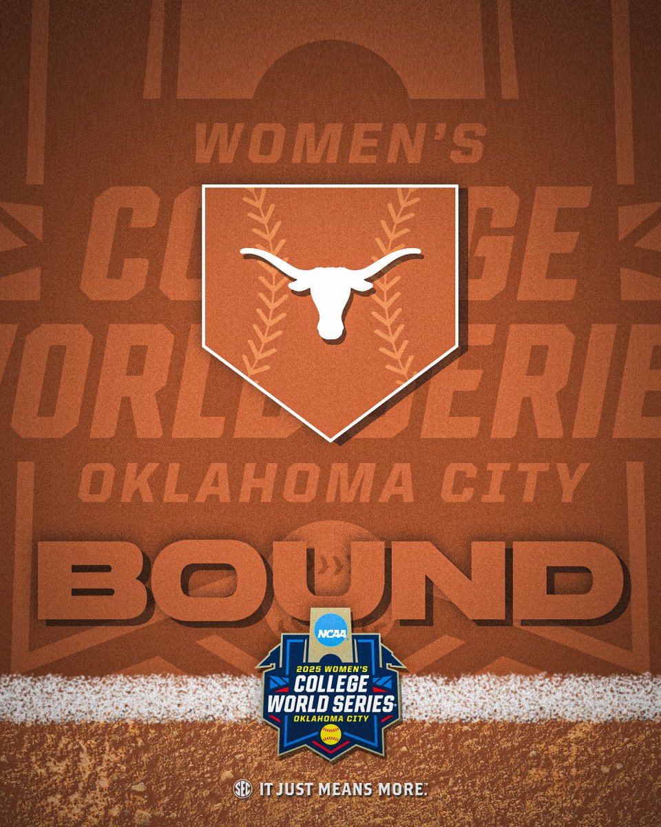 Southeastern Conference (@sec) on Twitter photo OKC BOUND 🤘
<a href="/TexasSoftball/">Texas Softball</a> books a trip to the Longhorn's 8th Women's College World Series!
#WCWS x #ItJustMeansMore OKC BOUND 🤘
<a href="/TexasSoftball/">Texas Softball</a> books a trip to the Longhorn's 8th Women's College World Series!
#WCWS x #ItJustMeansMore