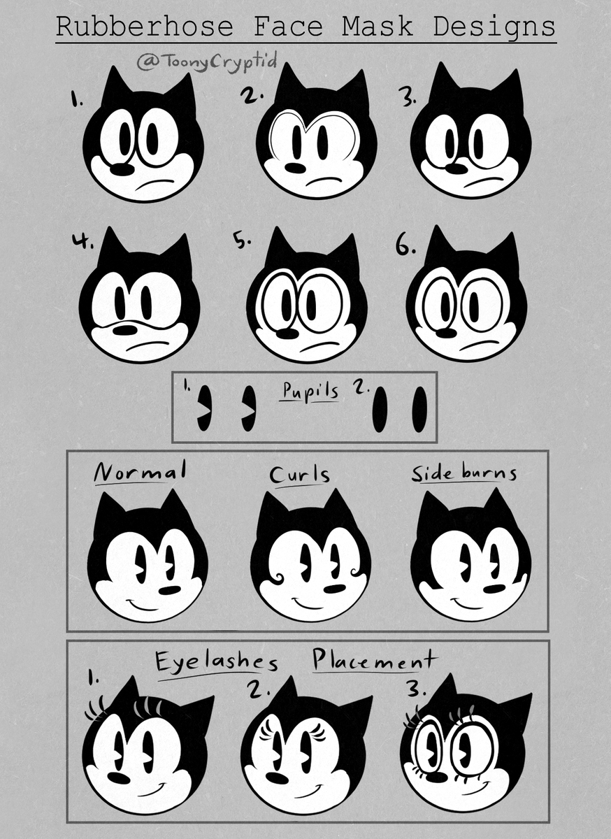 Rubberhose Face Mask Designs.