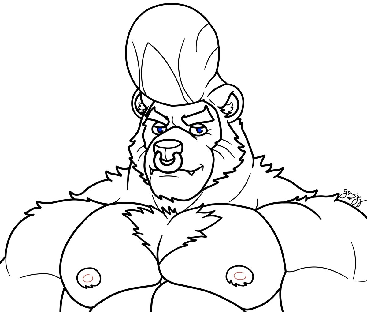 Bull oso, intente darle color pero no me gusto como quedaba así que nomas le pinte los ojitos que según yo deben ser azules, por que le caen perfectos 😊
#BrawlStarsArt