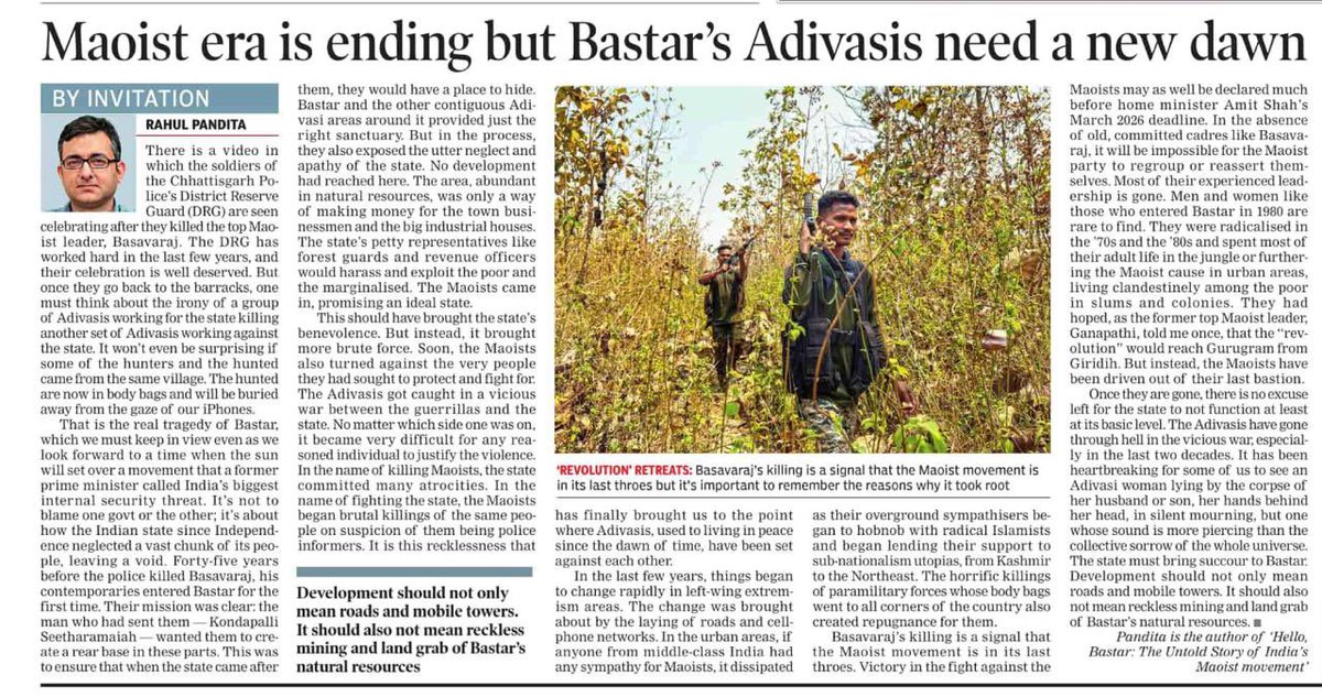 It has been heartbreaking for some of us to see an Adivasi woman lying by the corpse of her husband or son, her hands behind her head, in silent mourning, but one whose sound is more piercing than the collective sorrow of the whole universe.