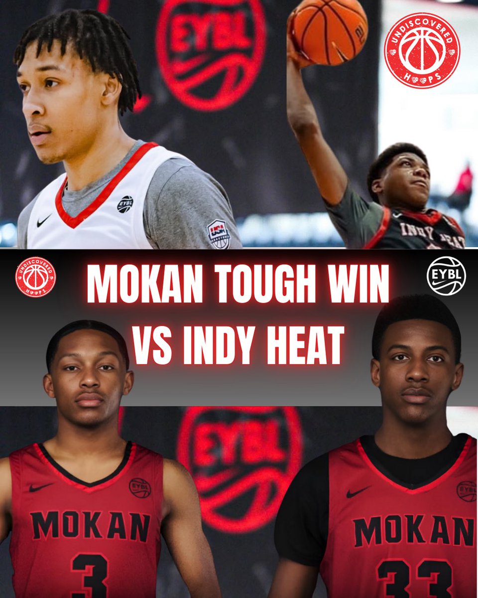 Undiscovered Recruits (@undiscoverhoops) on Twitter photo Nike EYBL Standout Performers
Mokan 71 (<a href="/MokanBasketball/">MOKAN Basketball</a>) ~ Indy Heat 55 (<a href="/indyheatgymrats/">Indy Heat - Gym Rats</a>)
📌Tristan Reed (<a href="/2026TristanReed/">Tristan Reed</a>) 2026 Mokan (MO) 6’9 F Tristan Reed~ 16PTS , 11 REB, 75% FG%.
📌Isaiah Wilks (<a href="/Isaiahwilks2/">Isaiah Wilks</a>) 2026 Mokan (MO) 5’9 G Isaiah Wilks ~ 17PTS , 4 REB, 44% Nike EYBL Standout Performers
Mokan 71 (<a href="/MokanBasketball/">MOKAN Basketball</a>) ~ Indy Heat 55 (<a href="/indyheatgymrats/">Indy Heat - Gym Rats</a>)
📌Tristan Reed (<a href="/2026TristanReed/">Tristan Reed</a>) 2026 Mokan (MO) 6’9 F Tristan Reed~ 16PTS , 11 REB, 75% FG%.
📌Isaiah Wilks (<a href="/Isaiahwilks2/">Isaiah Wilks</a>) 2026 Mokan (MO) 5’9 G Isaiah Wilks ~ 17PTS , 4 REB, 44%