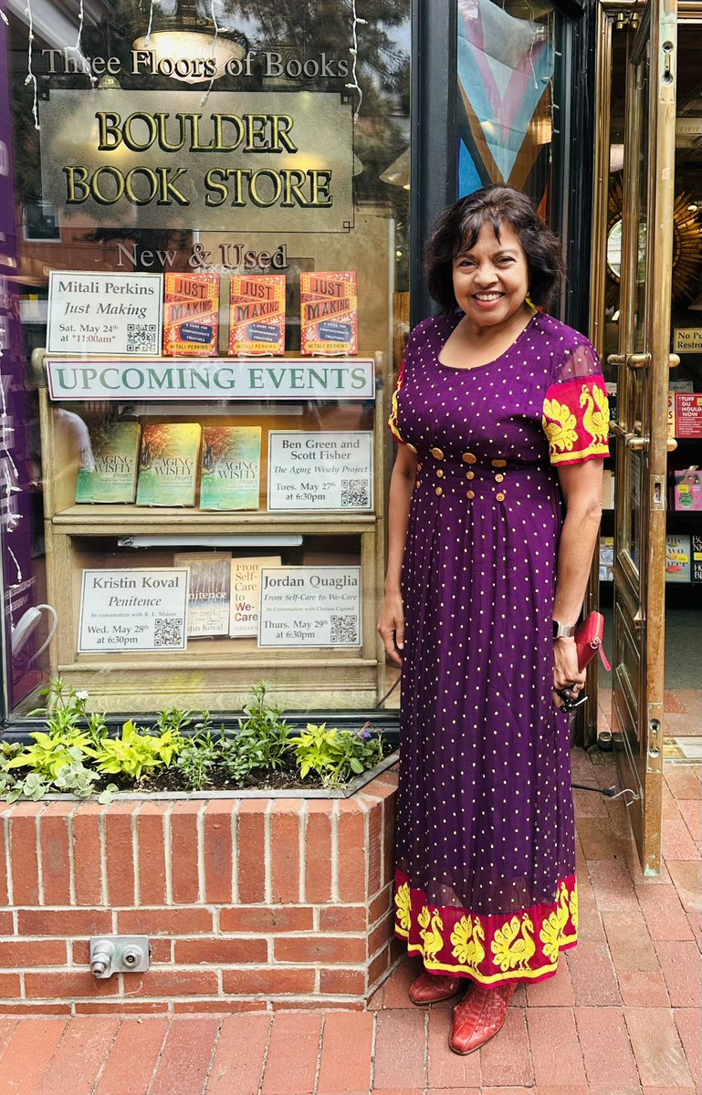 Last of eight talks in six days. Last night I dreamed I was giving a speech to a large crowd of knitting middle-aged women who were chatting amongst themselves and not listening to a word I was saying. It’s all good. <a href="/boulderbooks/">Boulder Book Store</a>