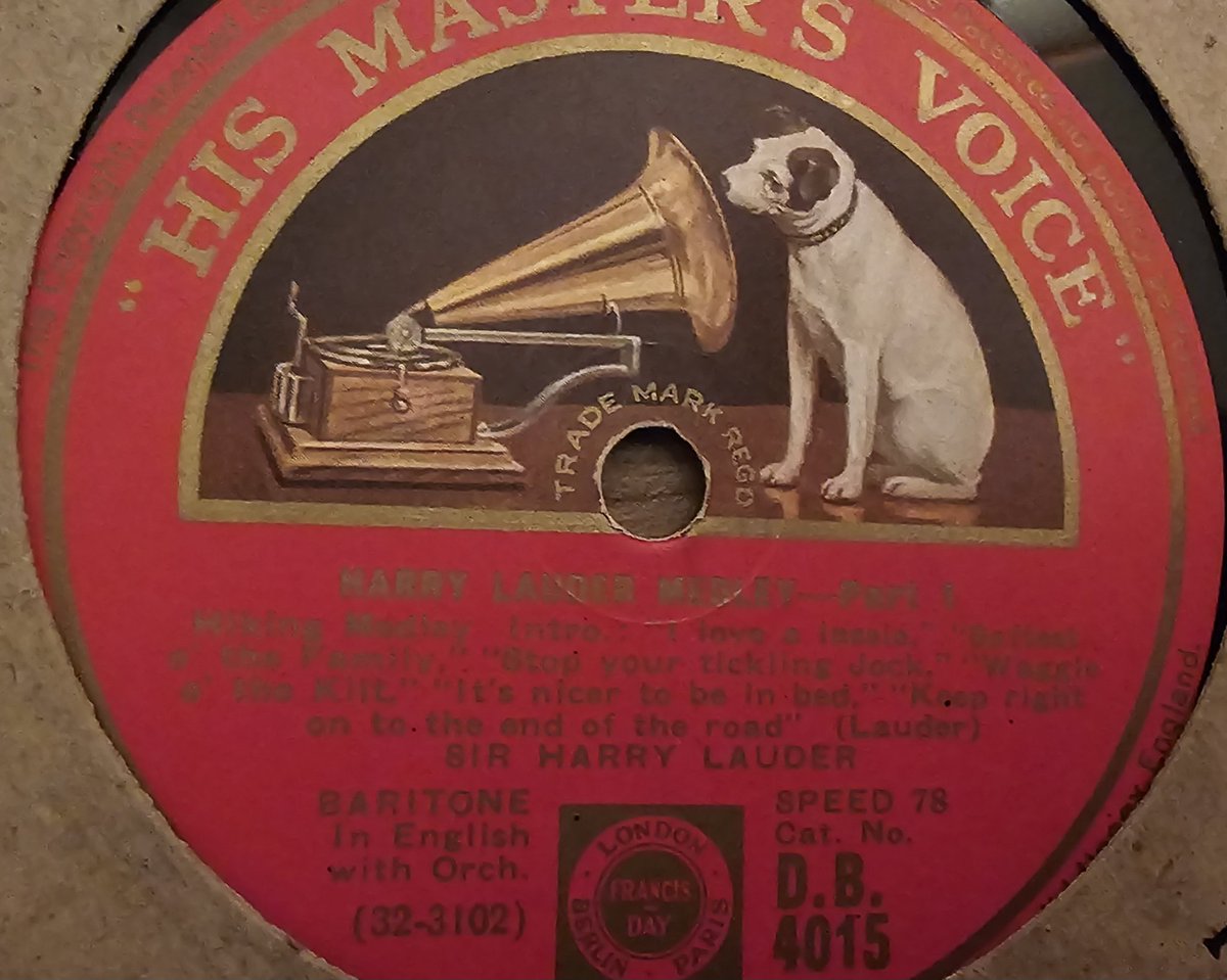 As heartbreaking as it was, doing a house cleareance at my late Mam and Dads place uncovered this vinyl gem fom a local record shop #78rpm #vinyl #hmv