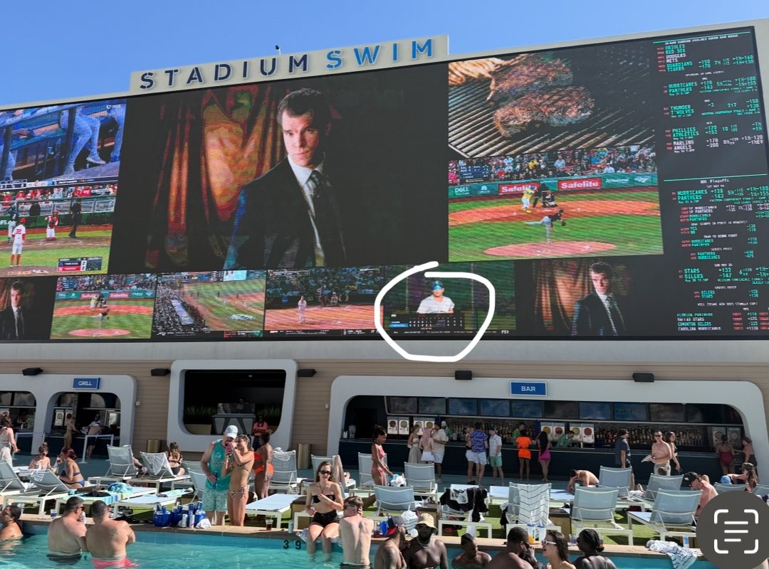 Watching <a href="/UConnBSB/">UConn Baseball</a> from my backyard. Let’s go boys! <a href="/stadiumswim/">Stadium Swim</a>