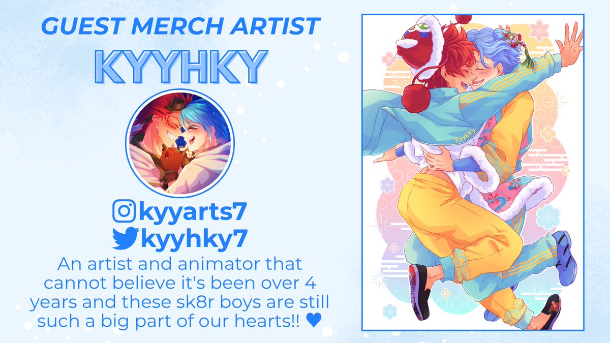 ❄️ GUEST SPOTLIGHT ❄️ 

Get ready for some jaw-droppingly gorgeous art! The iconic <a href="/Kyyhky7/">Kyyhky (キキ) 🍄🐼SABISCO NEW ANIME!!</a> is here to whip up some amazing merch items for us! 🩵✨️

Our contributor applications are currently open through May 28! ⬇️