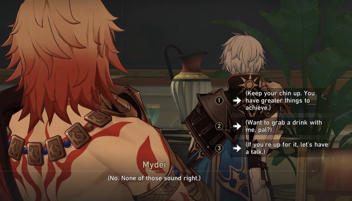 I think this is when I became pretty certain that I ship them. I don't have any specific dynamic that I prefer, I just need *both* characters to be interesting to me. And together, they should have this vibe of idiocy about them. ✨