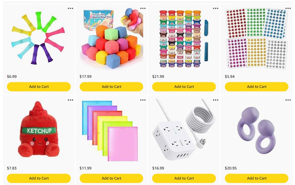 I would love to add some fidgets for my classroom, stickers, a missing work ketchup station with folders, etc. Any help is greatly appreciated for my class! Repost! 🩶 amazon.com/hz/wishlist/ls…