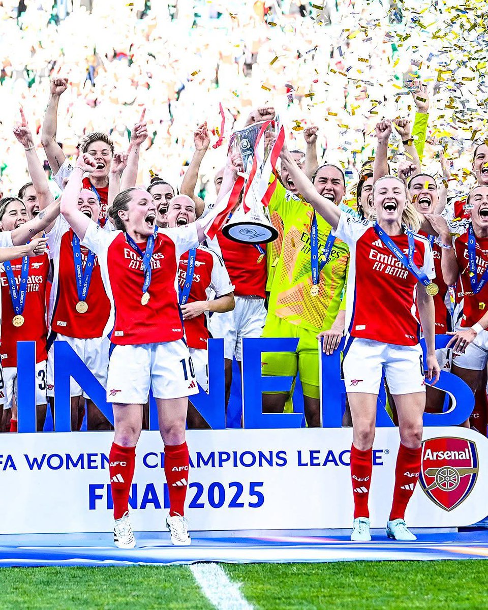 Men or Women - Victory is Victory. 
Congratulations to Arsenal Women 
2025 UEFA Women Champions League Winners 🏆 

#AwesomeStuff
#Gunners4life
