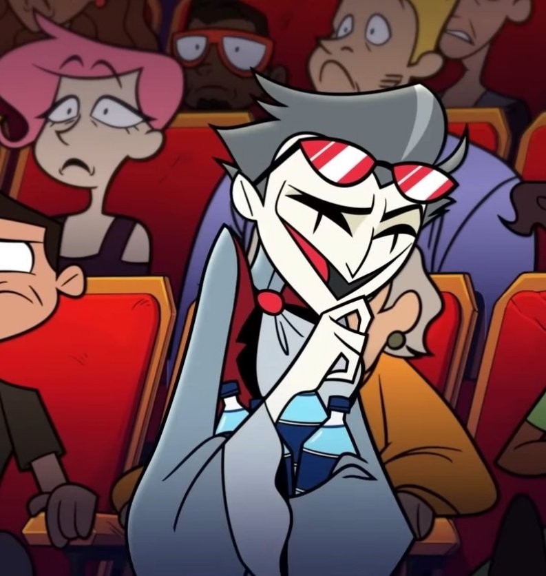 Flugublue's tweet photo. The fact blitz always finds a way to make stolas laugh https://t.co/Le0OlZmtW3