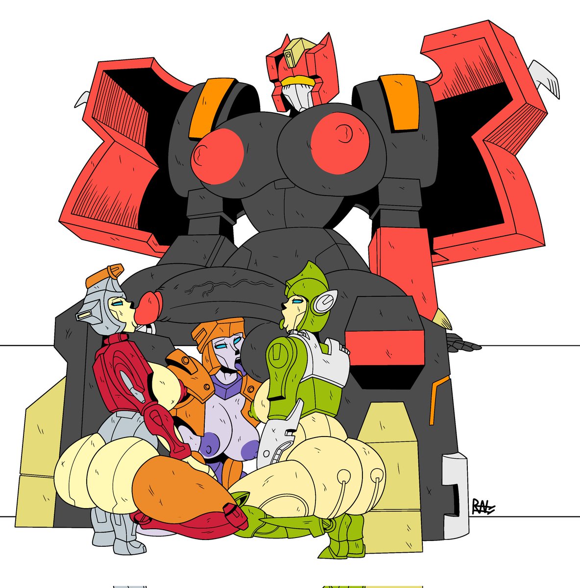 The Autobot girls are not done yet welcoming Ramage