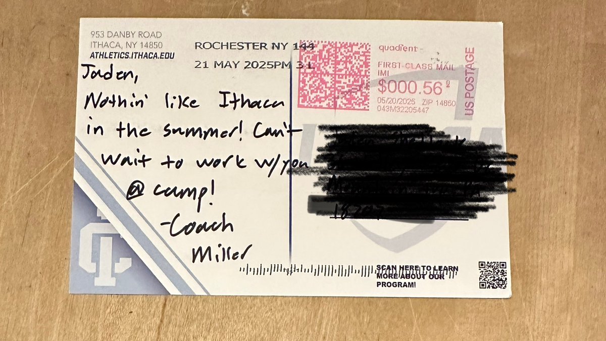 Thank you <a href="/Coach_Mi11er/">Andrew Miller</a> for the letter! Excited to work with you soon!! <a href="/CometsFootball2/">CometsFootball25</a> <a href="/CoachJayUConn/">CoachJay - Elite 400 National Recruiting Expert</a> <a href="/ArcangeliCoach/">Ryan Arcangeli</a> <a href="/coachgmyers/">Greg Myers</a> <a href="/QBelite19/">Runco Elite QB</a> <a href="/CVSteveBennett/">Steve Bennett</a>