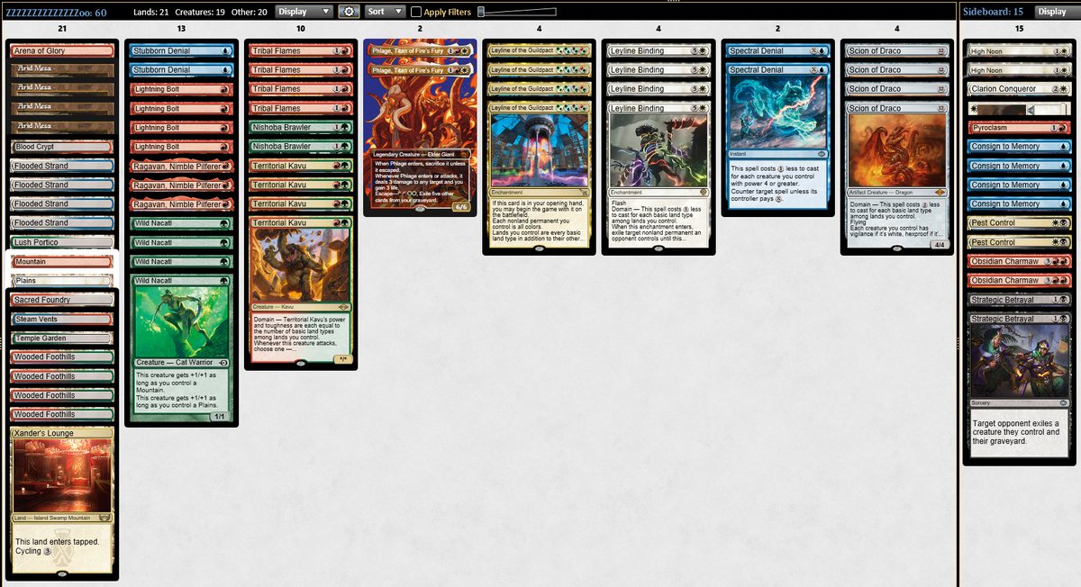 Filippo Chiappini (@filpin133) on Twitter photo Made the Top8 of the 320 players Modern Showcase Challenge with Domain Zoo. I chose it as it seemed very strong into a combo/prowess heavy metagame.
WW Esper Ketra
WW Eldra Ramp
WW Boros
LL Boros
WW Storm
WW UW Ctrl
WW U Belcher
WLW Zoo
LL Neobrand
QF LWL U Belcher
<a href="/TeamTrecani/">Team Trecani</a> Made the Top8 of the 320 players Modern Showcase Challenge with Domain Zoo. I chose it as it seemed very strong into a combo/prowess heavy metagame.
WW Esper Ketra
WW Eldra Ramp
WW Boros
LL Boros
WW Storm
WW UW Ctrl
WW U Belcher
WLW Zoo
LL Neobrand
QF LWL U Belcher
<a href="/TeamTrecani/">Team Trecani</a>