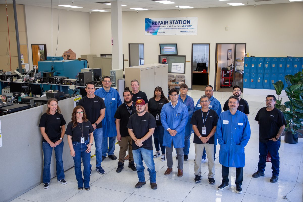 UnivAvionics's tweet image. Not all heroes wear capes... some wear smocks! 🛠️✈️ Happy #AMTDay!
A special shoutout to all the AMTs working in repair stations, especially our dedicated team in our Tucson Part 145 facility. They meticulously service, test, and ensure your avionics perform at their peak!
