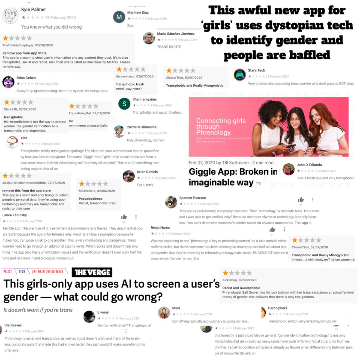 Sall Grover (@salltweets) on Twitter photo <a href="/jk_rowling/">J.K. Rowling</a> Their behavior towards your site is exactly how I was brought into this mess in the first place: they swarmed something that wasn’t for them. 1000s upon 1000s of men flooded an app for women with 1 star reviews. They did this every few weeks for 2 years. Media sided with the men. <a href="/jk_rowling/">J.K. Rowling</a> Their behavior towards your site is exactly how I was brought into this mess in the first place: they swarmed something that wasn’t for them. 1000s upon 1000s of men flooded an app for women with 1 star reviews. They did this every few weeks for 2 years. Media sided with the men.