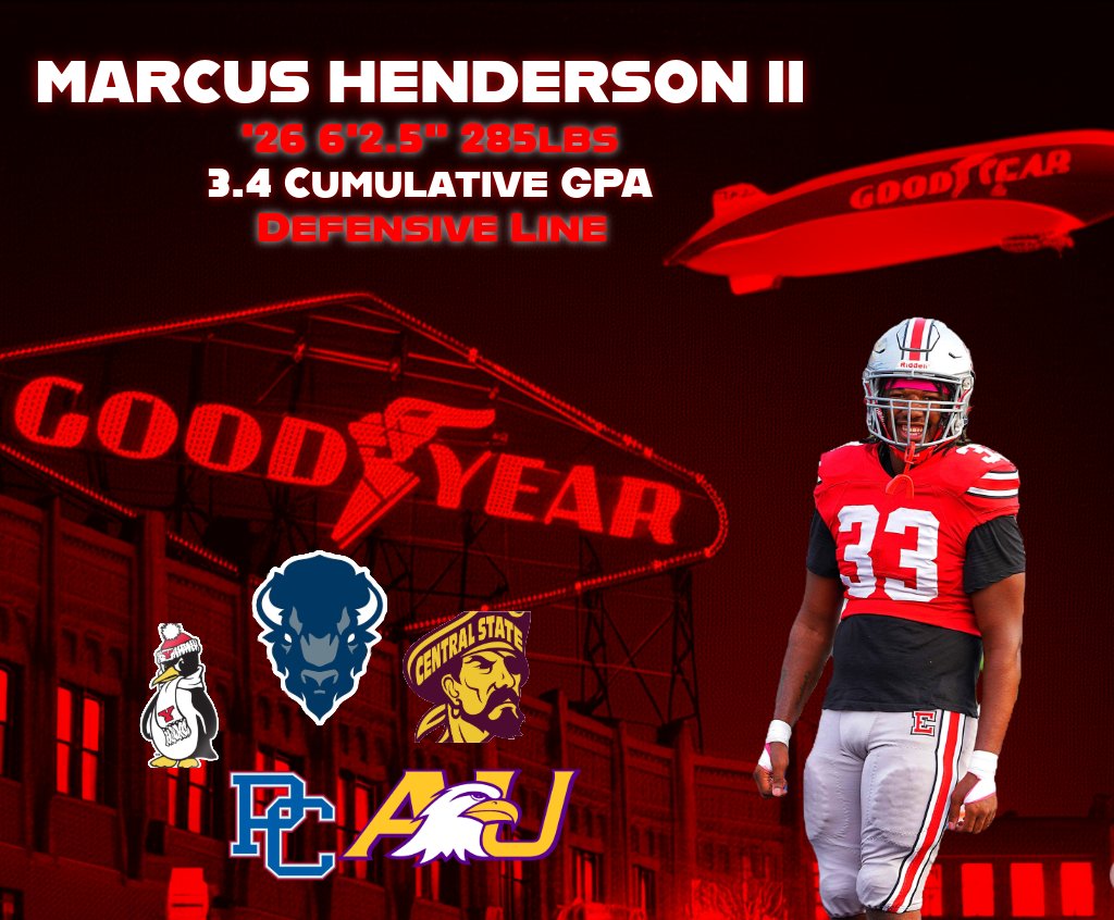 Marcus Henderson II 6' 2.5in. 285lbs D-Line '26 (@5strmarcus_33) on Twitter photo Finally, back after being locked out 🙏🏿
Hudl below
hudl.com/video/3/185140…
#collegefootballrecruiting <a href="/PrepRedzoneOH/">Prep Redzone Ohio</a> <a href="/OhiosElite1/">Ohio’s Elite</a> <a href="/neohiohsfb/">NE Ohio HSFB</a> <a href="/TopPreps/">College Coach / College Scout / College Recruiter</a> Finally, back after being locked out 🙏🏿
Hudl below
hudl.com/video/3/185140…
#collegefootballrecruiting <a href="/PrepRedzoneOH/">Prep Redzone Ohio</a> <a href="/OhiosElite1/">Ohio’s Elite</a> <a href="/neohiohsfb/">NE Ohio HSFB</a> <a href="/TopPreps/">College Coach / College Scout / College Recruiter</a>