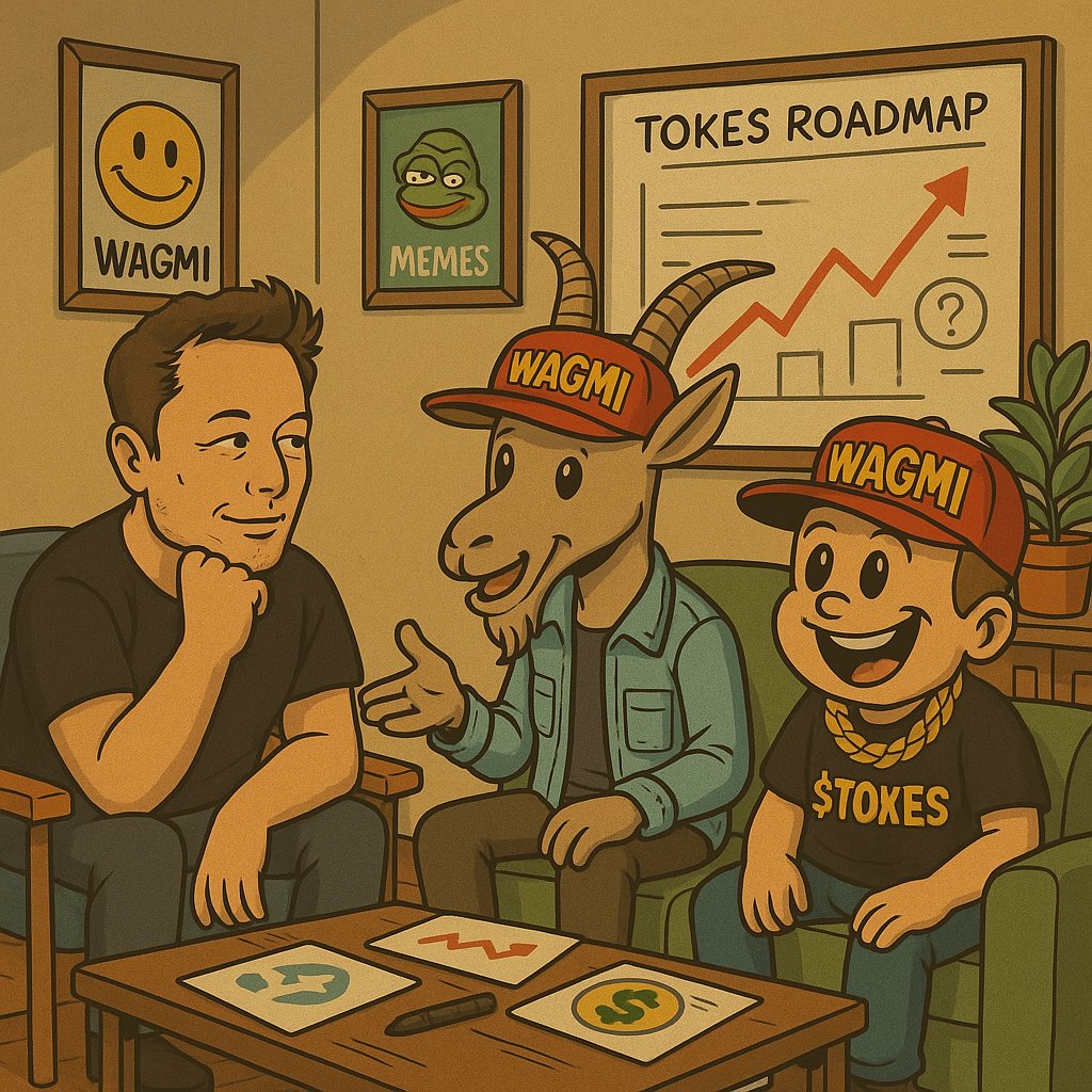 TokesMcGoatBags's tweet photo. @AG_528414818 @elonmusk The legend and man himself, Elon is $WAGMI approved $TOKES https://t.co/23ASaseg8u