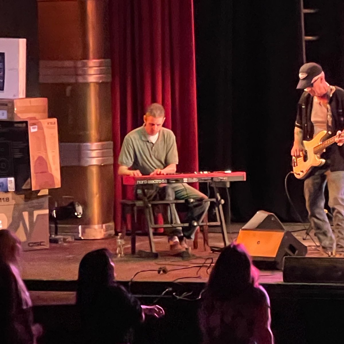 Keep the party going with The Crown Vics until 9pm - beer, wine, and fresh buttery popcorn! FREE (on the keys EHS band director Jamie Calandro!)